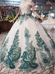 Off the Shoulder Prom Dresses,Ball Gown Wedding Dress, Quinceanera Dresses DMK7