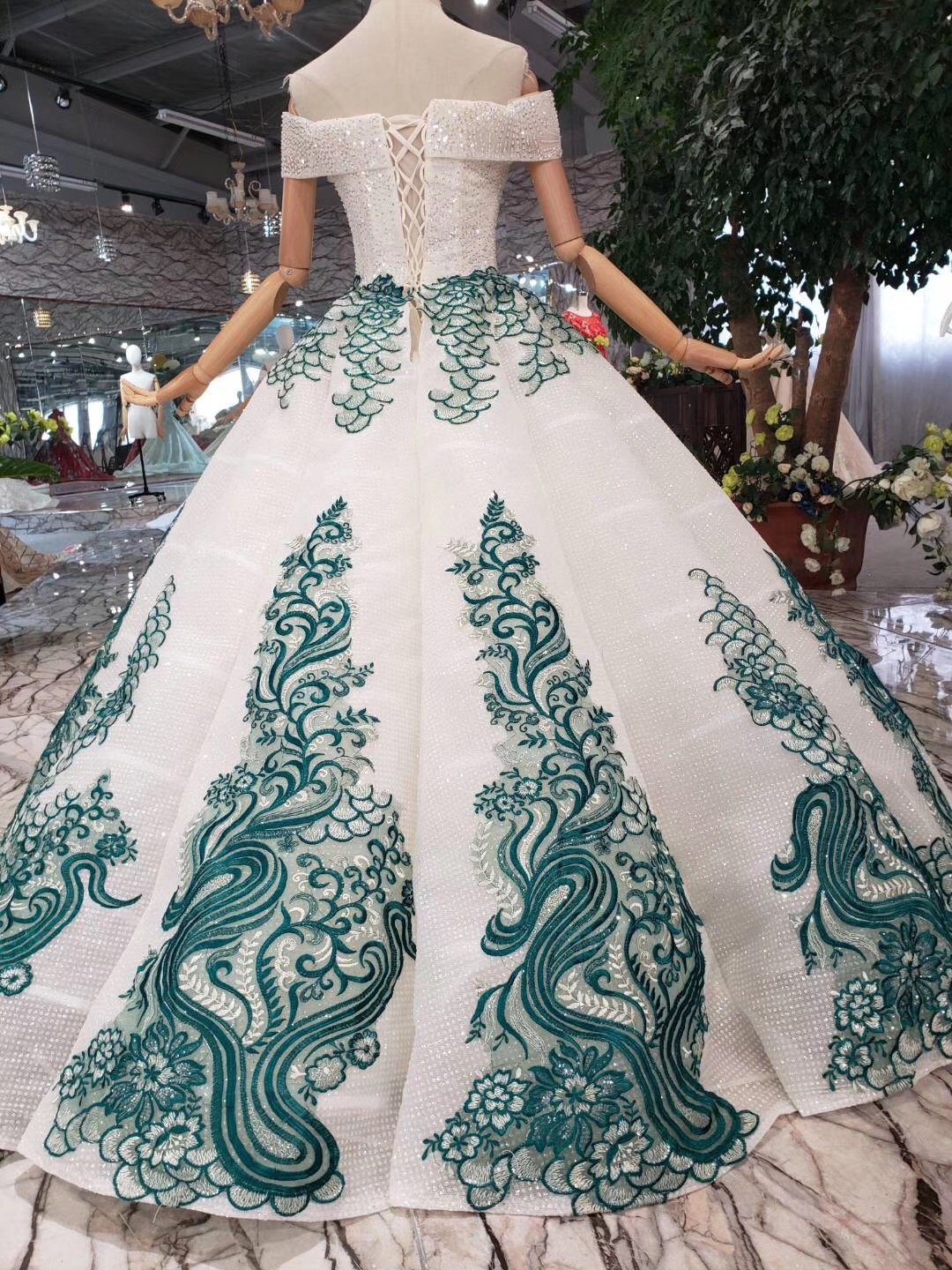 Off the Shoulder Prom Dresses,Ball Gown Wedding Dress, Quinceanera Dresses DMK7