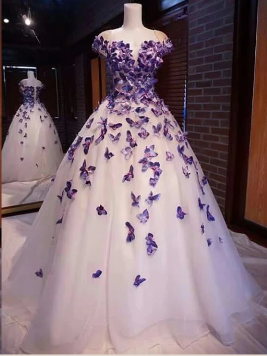 butterfly formal dress Picture Color / US0 – Bellapromdress